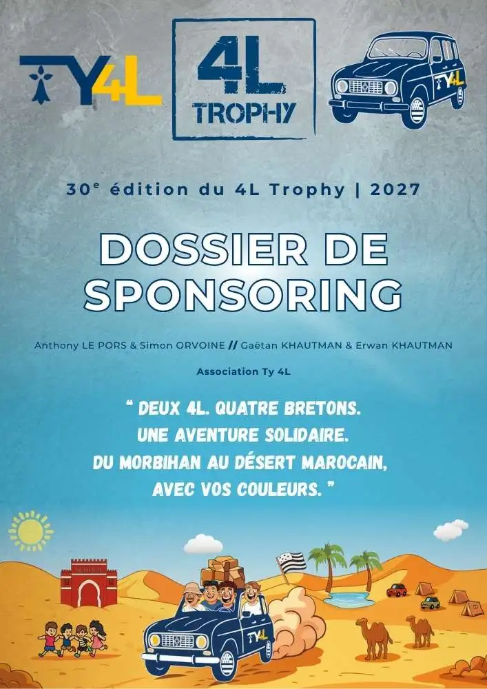 Association Ty 4L - Route vers le 4L Trophy 2027