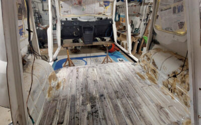 Restauration de la caisse de 4L : Emmental devient comté