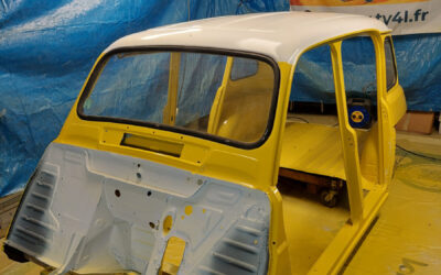 Peinture de la Caisse : Jaune & Blanc