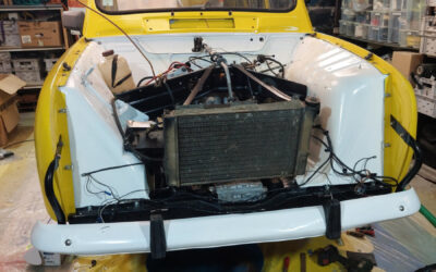 Repose du moteur Cléon dans notre 4L