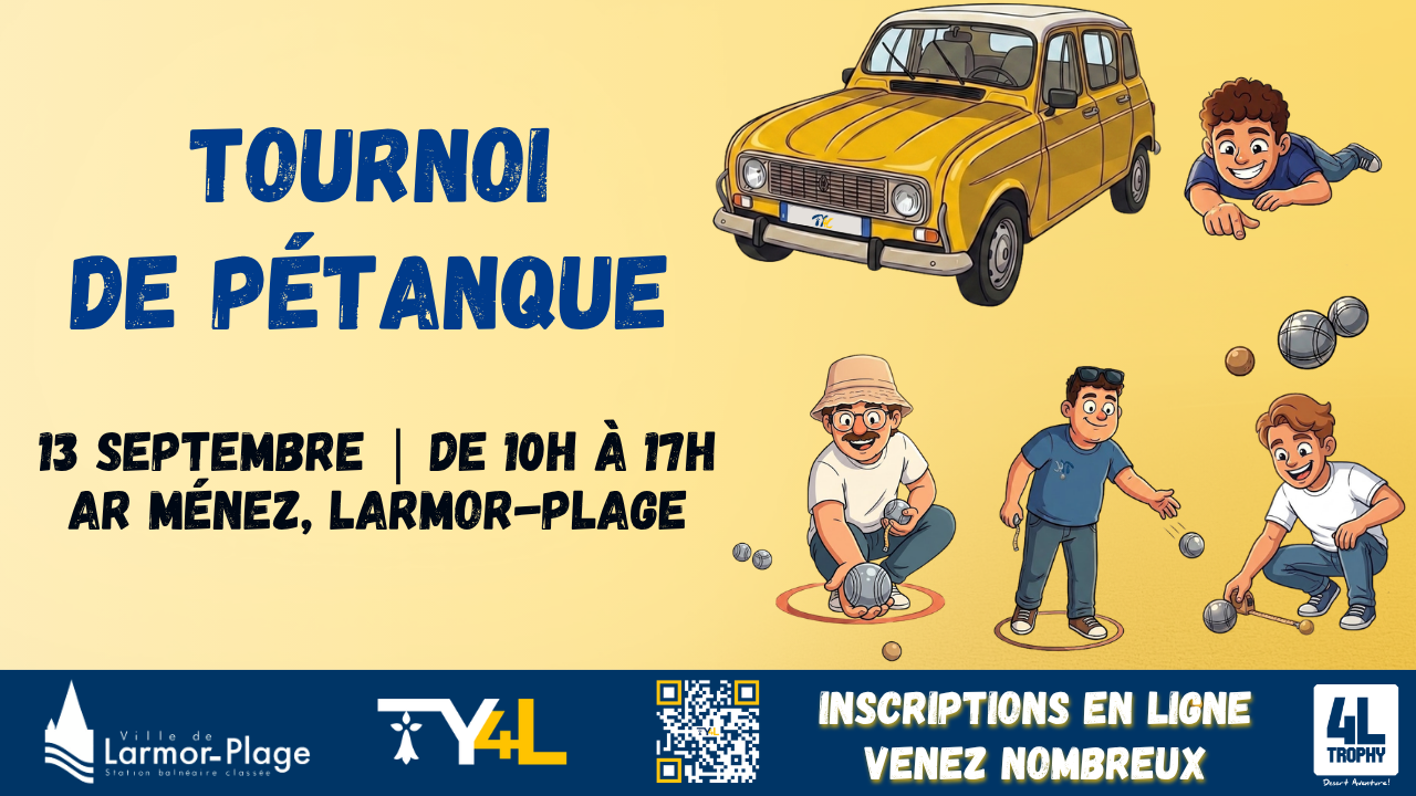 Tournoi de pétanque solidaire : rendez-vous le 13 septembre à Larmor-Plage